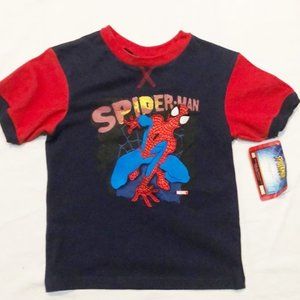 T-shirt Spider-Man graphic boys new sizes 5 or 6 cotton Marvel Characters Inc